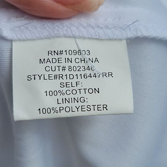 🦋EUC Rabbit Rabbit Rabbit White Cotton Eyelet Lace Sleeveless Summer Dress SZ16 - Picture 10 of 12